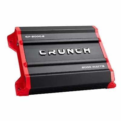 Crunch GP-2000.2 Ground Pounder 2000 Watt 2-Channel Amplifier Car Stereo Amp • $64.95