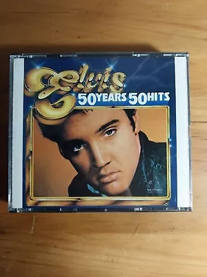 Elvis Presley 50 Years 50 Hits (1985 RCA Records) VG Double Audio CD • $5