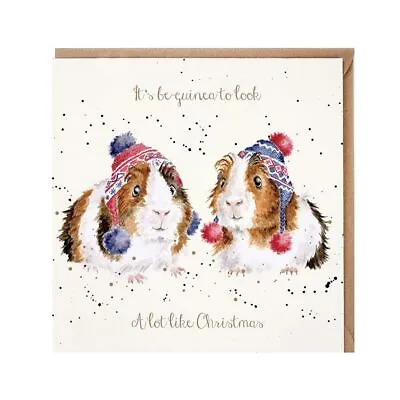 £2.99 • Buy Wrendale Guinea Pigs In Hats Christmas Card – Beautiful Hannah Dale Card