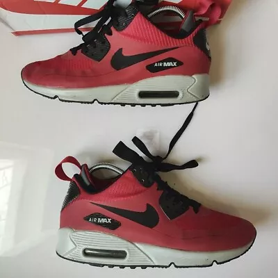 Nike Air Max 90 Mid Winter 'Gym Red' - 806808 600 - UK 7 • £0.99