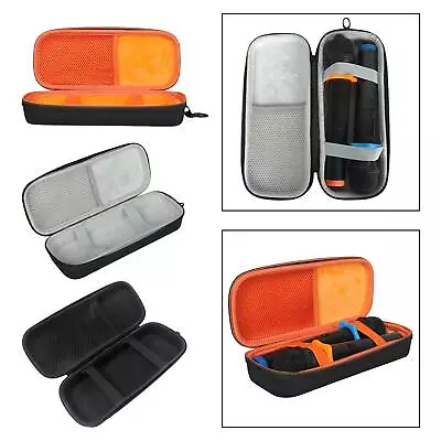 Microphone Hard Case Lightweight Zipper Closure Dual Mic Storage Bag Portable • $11.96