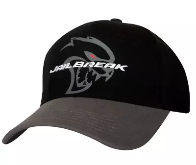 New Dodge SRT Hellcat Jailbreak Twill Fabric Baseball Cap Black And Gray Hat • $38.56