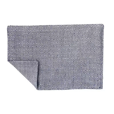 Diamond Indigo Navy Placemat Set Of 6 14 X 20 C&F Home • $44.99