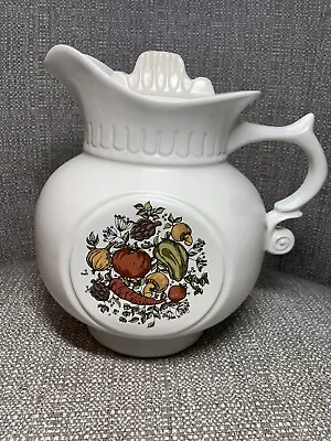 Vintage McCoy Pitcher With Lid Spice Of Life Pottery 202 Made In USA Collectible • $29.98