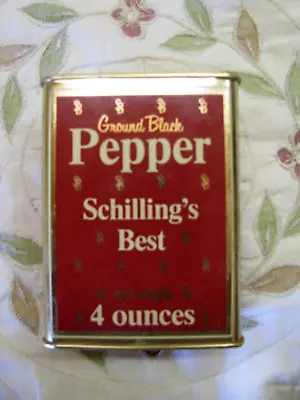 SCHILLING'S  BEST Black Pepper Spice Tin Limited Bicentennial VTG 1976 McCormick • $11.99