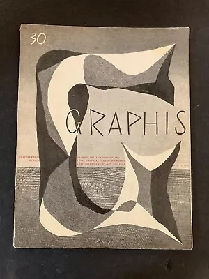 $29.99 • Buy Vtg 1950 GRAPHIS Magazine #30 Toulouse-Lautrec Container Corporation Of America