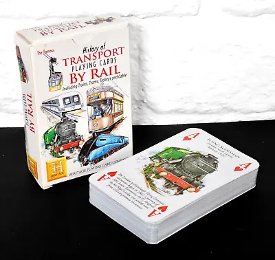 History Of Transport By RAIL Set Of 52 Playing Cards + Jokers Unused. • £7.29