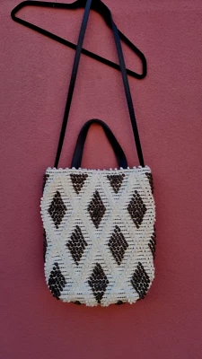 Antonello Tedde Brown White Tote Crossbody Shoulder  Bag Leather Handle • $58