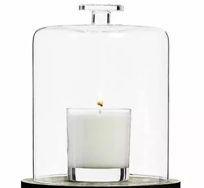 Clear Glass Cake Dome And Handle Only Cover For Cheese Cake Candle H22 X W15cm • £18.99