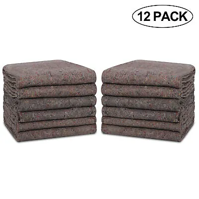 53x74 Inch 12 Moving Blankets Heavy Duty Professional Quality Quilted • $23.59