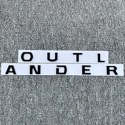 Mitsubishi Outlander Gloss Black Car 3D Letters Hood Emblem Logo Badge Stickers • $15.95