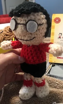 Marcie Peanuts Gang Amigurumi Crochet Doll Character Hand Made • $45