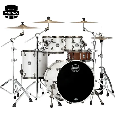 Mapex Saturn Evolution Classic Birch 4-Piece Shell Pack Polar White SE529XEBBPI • $2579