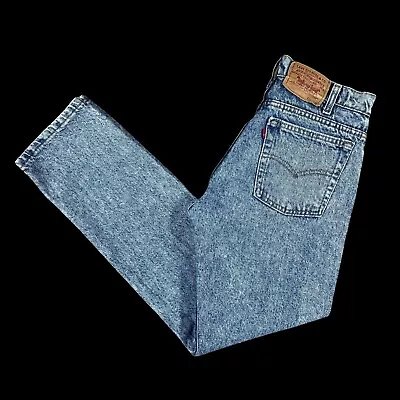 VTG Levi’s 505 Jeans MADE IN USA Acid Wash Men’s 28x29 Actual Size 80s 90s EUC • $49.95