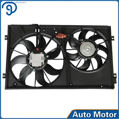 Radiator Cooling Fan Assembly For Volkswagen Golf Jetta Rabbit Beetle 2.0L 2.5L • $86.48