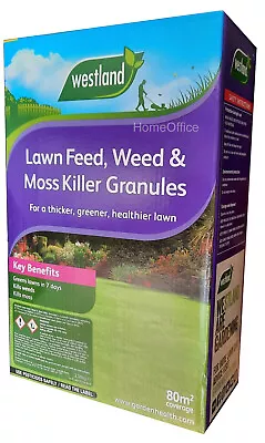 80sqm Westland Lawn Feed Weed And Moss Killer 2.56Kg • £14.95