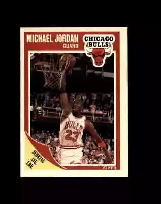 Michael Jordan 1989-90 Fleer #21 Chicago Bulls Scoring Leader • $6.99