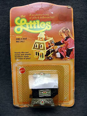 Vtg Mattel Littles Family Dollhouse Stove With Oven Furniture On Factory Card • $34.99