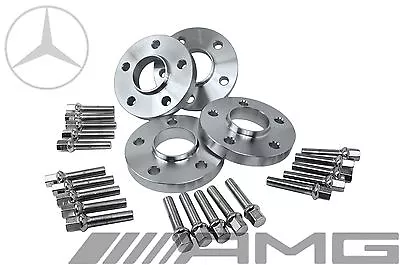 4 Mercedes Benz 5x112 Staggered 15 MM & 20 MM Hub Centric Spacers W/ Lug Bolts • $165.42