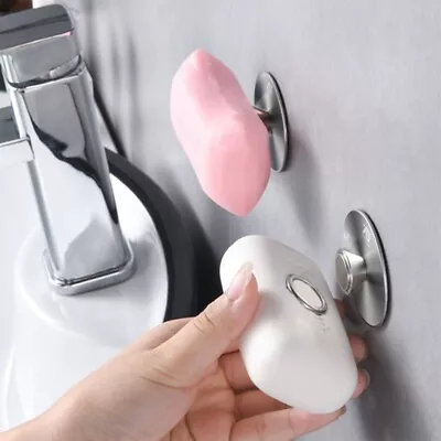 Magnetic Soap Holders Without Drilling Holds Soap Holder Hanger Soap Holder New • £7.18