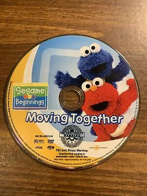 Sesame Street Sesame Beginnings Moving Together DVD Elmo Cookie Monster Disconly • $2.85