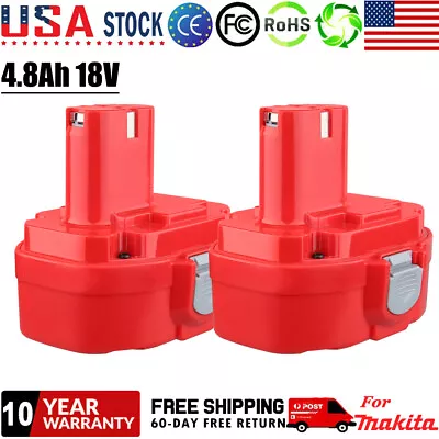 2-Pack For Makita 18V 4.8Ah Ni-Mh Battery 1822 1834 1823 1833 1835 PA18 192826-5 • $38.89