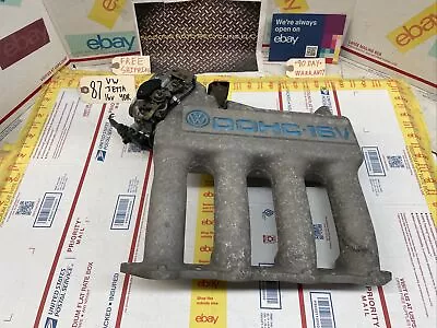 87-92 VW VOLKSWAGEN JETTA GOLF 16V INTAKE MANIFOLD W/ Throttle Body OEM • $224.99