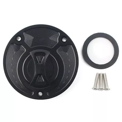 Fuel Gas Tank Cap Cover For Yamaha R6 R1 FZ1 FZ6 VMAX MT01 FZ16 YZF R15 R125 BLK • $26.53