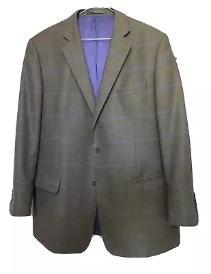 Men’s MAGEE Green Check Tweed Jacket Size 44R Style Nice T2 • £49