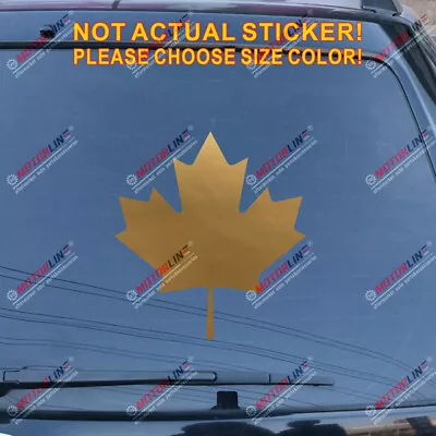 Maple Leaf Decal Sticker Canada Canadian Car Vinyl Pick Size Color No Bkgrd • $2.50