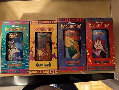 4 Vintage 1994 Burger King Disney Collector Series Plastic Cups  Pocahontas  • $10