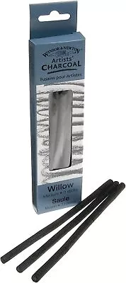 Winsor & Newton 3 X Medium Charcoal Sticks Grey M (Pack Of 3) • £3.96