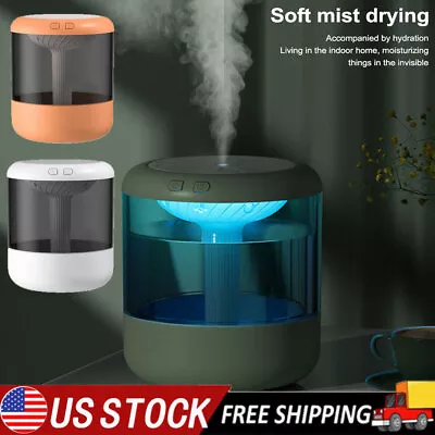 1.2L 2 Gear Mini Air Humidifier DiffuserMist Maker W/Atmosphere Lamp Home Car • $28.17