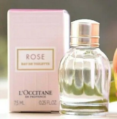 L'Occitane En Provence Rose Eau De Toilette Splash Mini 0.25 Oz NIB Soft Perfume • $24.50