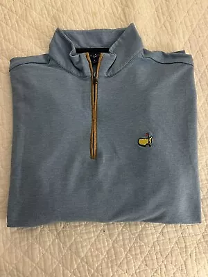 Masters 1/4 Zip Blue Pullover - Large • $90