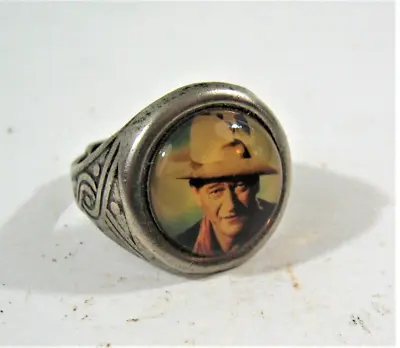 Vintage John Wayne Cowboy Western Adjustable Ring Gumball Vend Machine Prize • $19.99