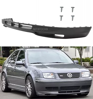 $119.88 • Buy For 1999-2005 Jetta Mk4 Gli Style Pu Black Add-on Front Bumper Lip Spoiler Chin