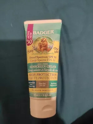 Badger Baby Organic Sunscreen For  Sensitive Skin SPF30 87ml (New) • £10