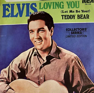 Elvis 45 Loving You / Teddy Bear NEW RCA Reissue Unplayed Picture Sleeve • $15.99