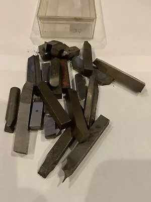 ASSORTED LOT HIGH SPEED STEEL METAL LATHE TOOL BITS 3/8” And Smaller. 1.5 Pound • $15