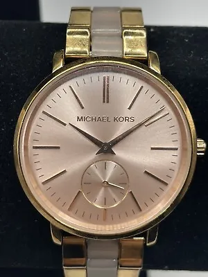 MICHAEL KORS JARYN Rose Gold MK3661 BRAND NEW BATTERY!! • $69.99