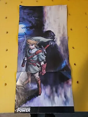 The Legend Of Zelda Twilight Princess Gamecube Nintendo Power Foldable Poster • $15