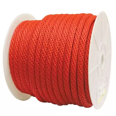 Rope King Rope 5/8X140 Ft Soft Poly Pliable Solid Braided General Purpose Red • $49.47