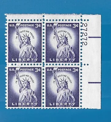 US 3 CENT POSTAGE STAMP PURPLE LIBERTY.4 Block MNH. Vary Nice.  Sku29 • $10