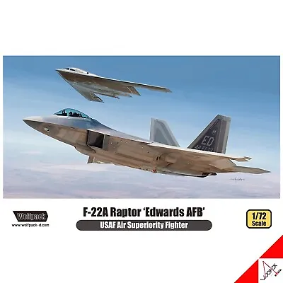 WOLFPACK 1/72 F-22A Raptor 'Edwards AFB' Air Superiority Fighter Kit WP17210 • $33.93