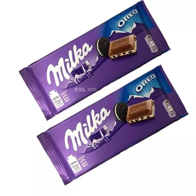 2 X Milka Oreo Chocolate Bars 2(100)G Share Treat Gift UK Free Delivery • £6.95