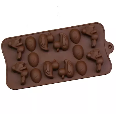3D Silicone Cake Chocolate Mold Easter Valentine Mould Wax Melt Candle Jelly Ice • £3.45
