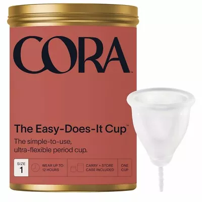 Cora Menstrual Cup Reusable Period Cup Size 1 • $9.99