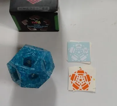 Mf8 Twisty Logic Puzzle Cube Multidodecahedron Transparent Blue Void Toy • $59.99