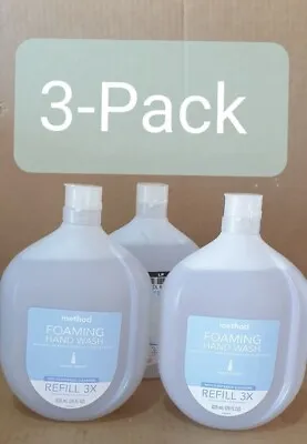 3-Pack Method Sweet Water Foam Hand Soap Refill 28 Oz Ea Plant Based Cleanser  • $49.99